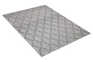 Vloerkleed Capri Grijs Trellis Indoor Outdoor Sisal Modern