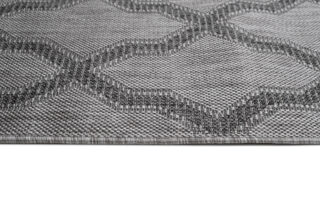 Vloerkleed Capri Grijs Trellis Indoor Outdoor Sisal Modern