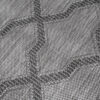 Vloerkleed Capri Grijs Trellis Indoor Outdoor Sisal Modern