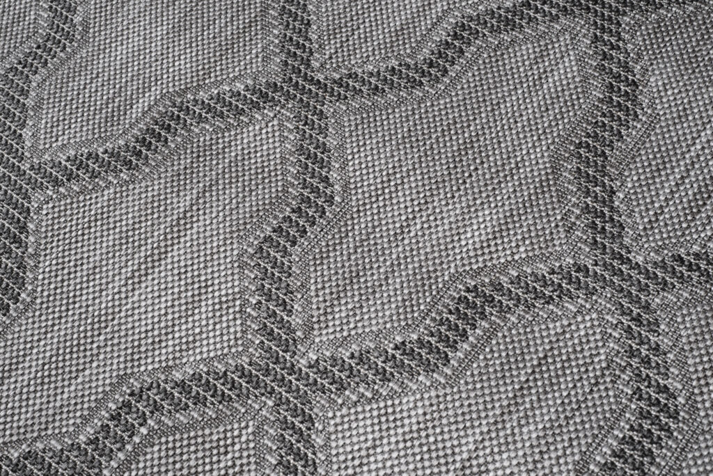 Vloerkleed Capri Grijs Trellis Indoor Outdoor Sisal Modern