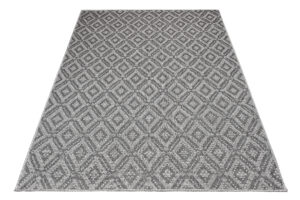 Vloerkleed Capri Grijs Mozaïek Indoor Outdoor Sisal Modern