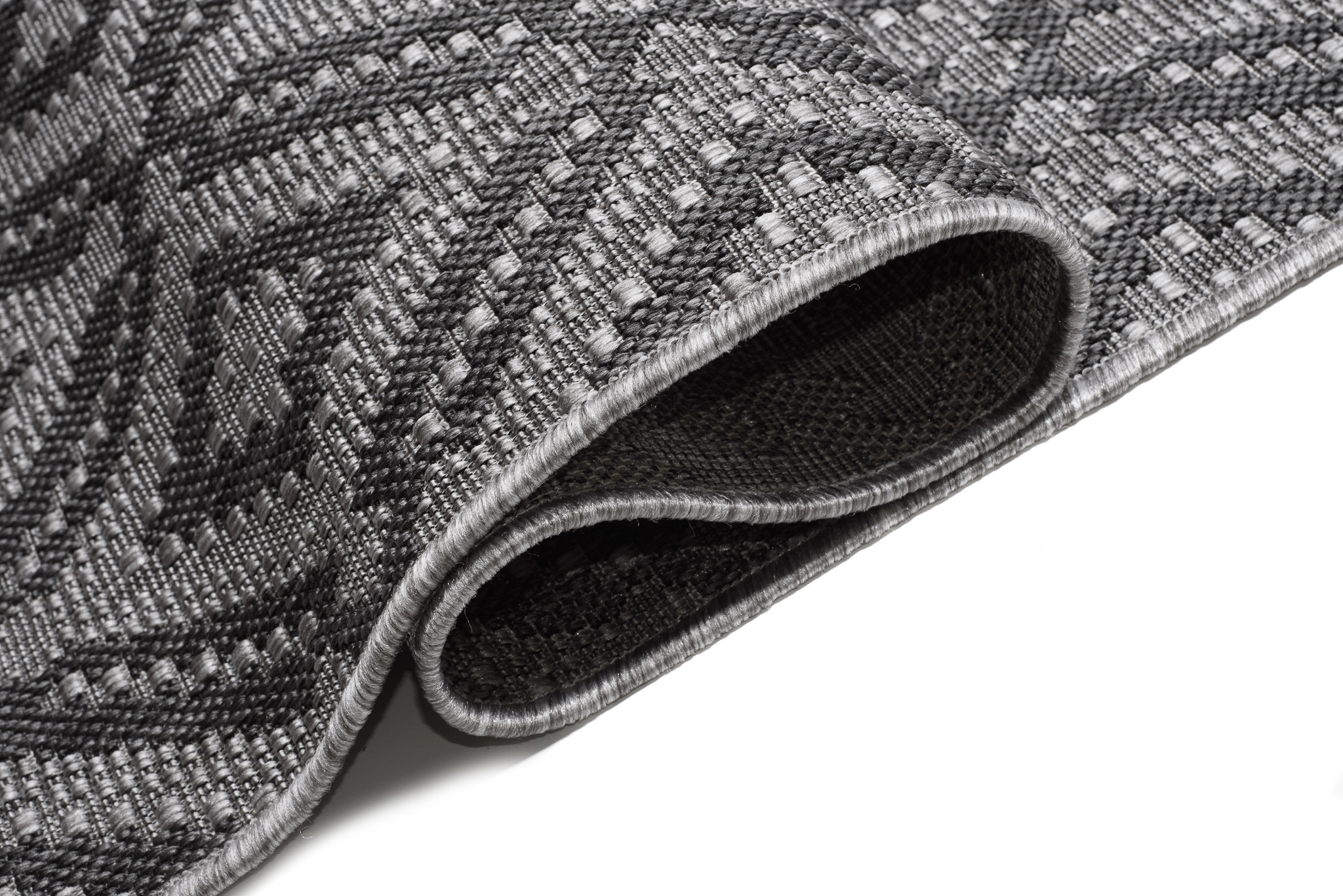 Vloerkleed Capri Grijs Mozaïek Indoor Outdoor Sisal Modern