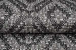 Vloerkleed Capri Grijs Mozaïek Indoor Outdoor Sisal Modern