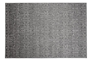Vloerkleed Capri Grijs Gebloemd Indoor Outdoor Modern Sisal