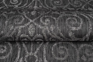 Vloerkleed Capri Grijs Gebloemd Indoor Outdoor Modern Sisal