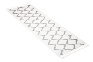 Tapijt Loper Boho met Franjes Zigzag Hoogpolig