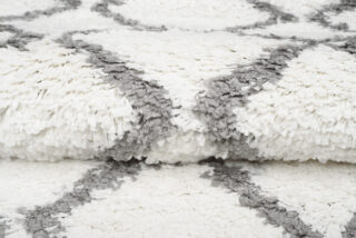 Tapijt Loper Boho met Franjes Zigzag Hoogpolig