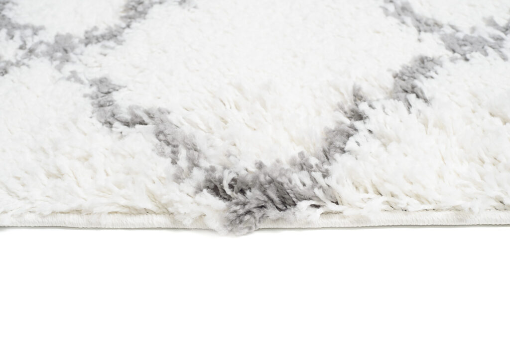Tapijt Loper Boho met Franjes Creme Trellis Hoogpolig