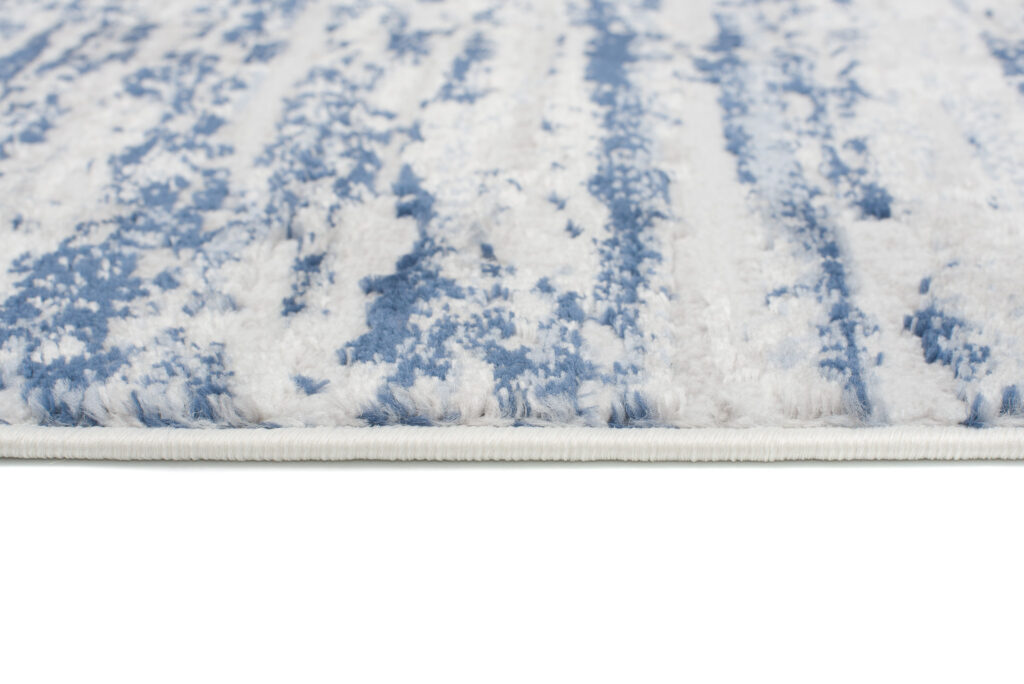 Vloerkleed Sky Blauw Creme Modern Lijnen