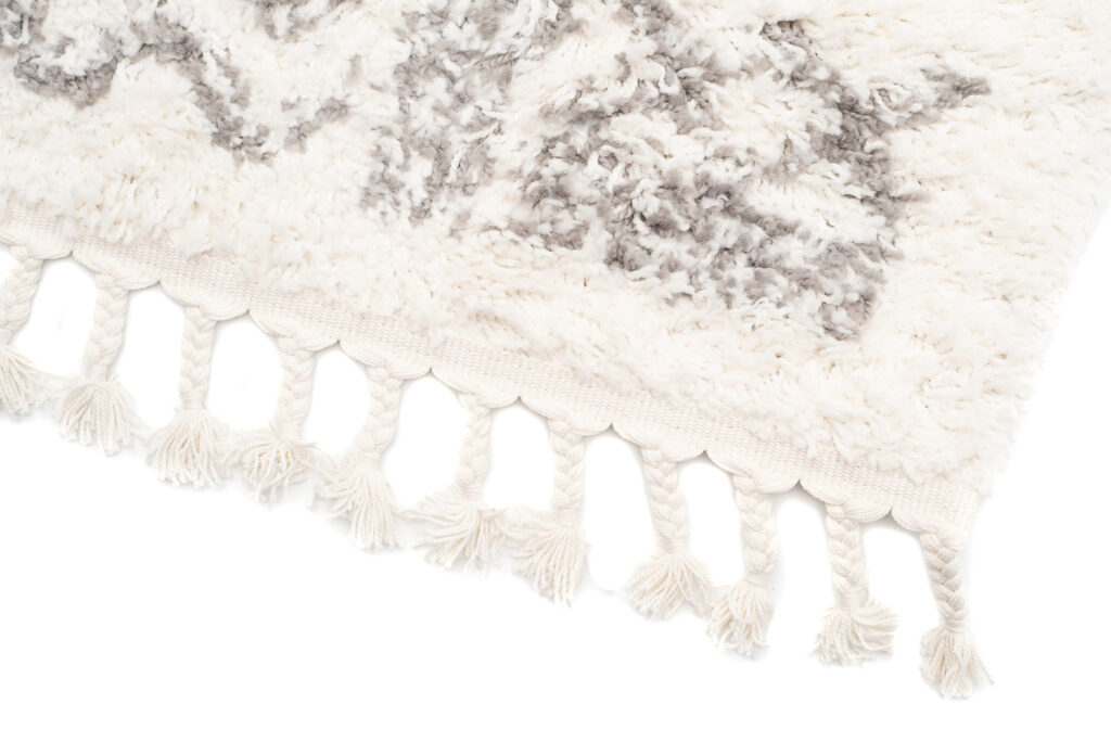 Vloerkleed Boho met Franjes Creme Ethno Hoogpolig