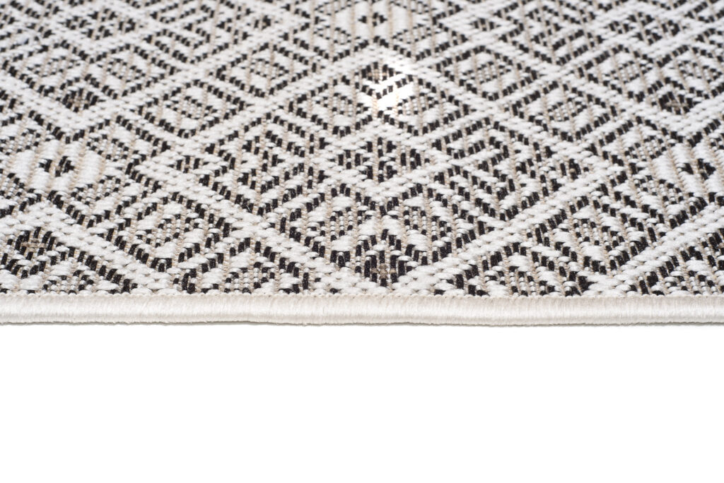 Vloerkleed Capri Bruin Sisal Mozaïek Geometrisch Indoor Outdoor Design