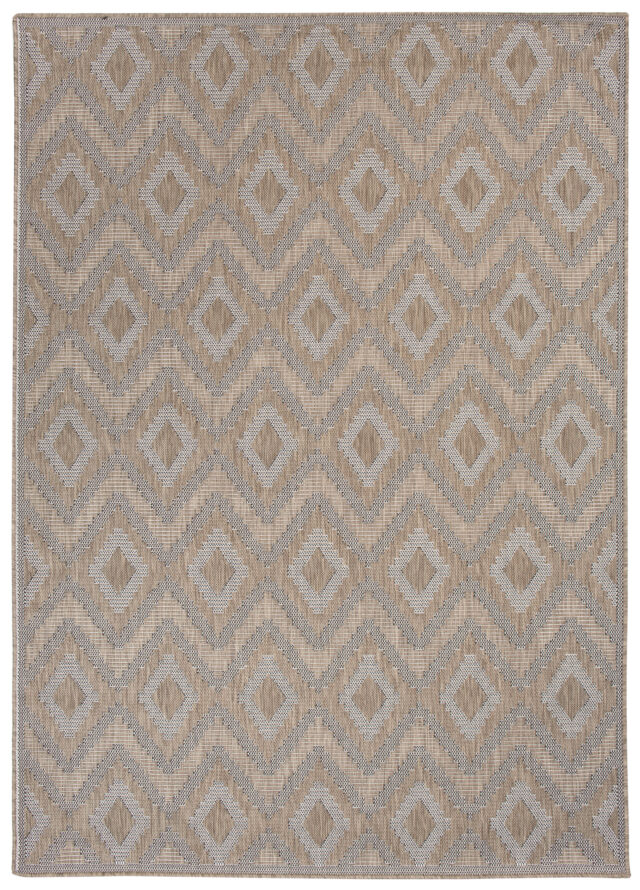Vloerkleed Capri Bruin Sisal Vintage Boho Indoor Outdoor Design