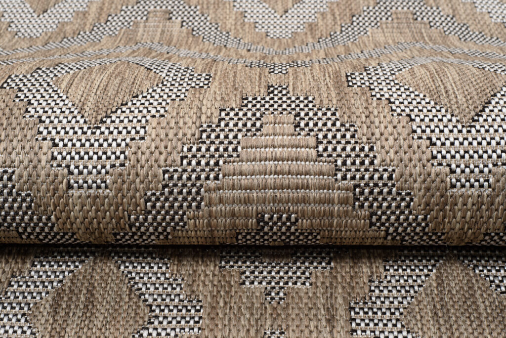 Vloerkleed Capri Bruin Sisal Vintage Boho Indoor Outdoor Design