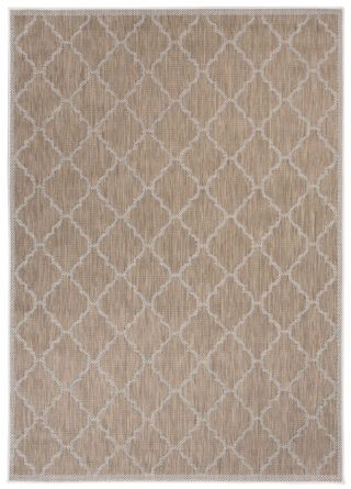 Vloerkleed Capri Bruin Sisal Marokkaanse Trellis Indoor Outdoor Modern