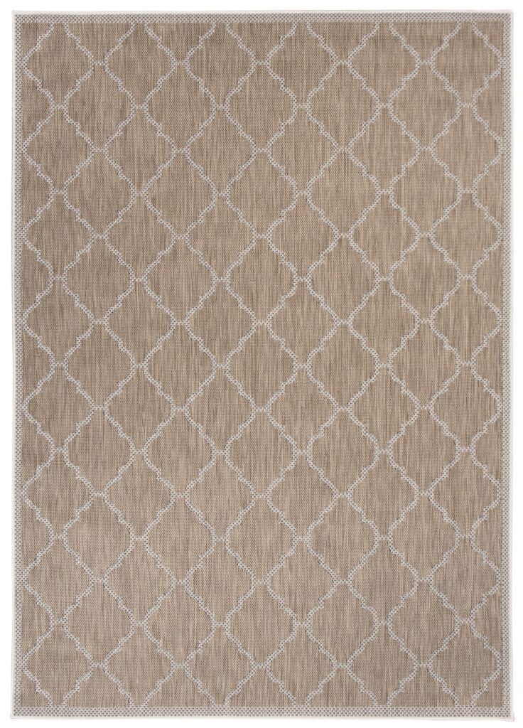 Vloerkleed Capri Bruin Sisal Marokkaanse Trellis Indoor Outdoor Modern