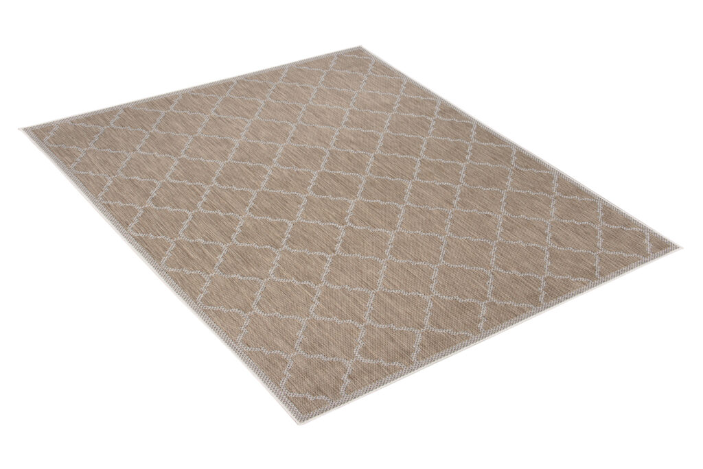 Vloerkleed Capri Bruin Sisal Marokkaanse Trellis Indoor Outdoor Modern