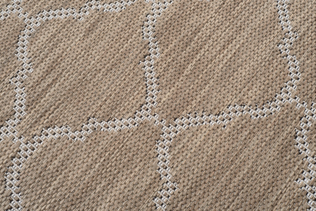 Vloerkleed Capri Bruin Sisal Marokkaanse Trellis Indoor Outdoor Modern
