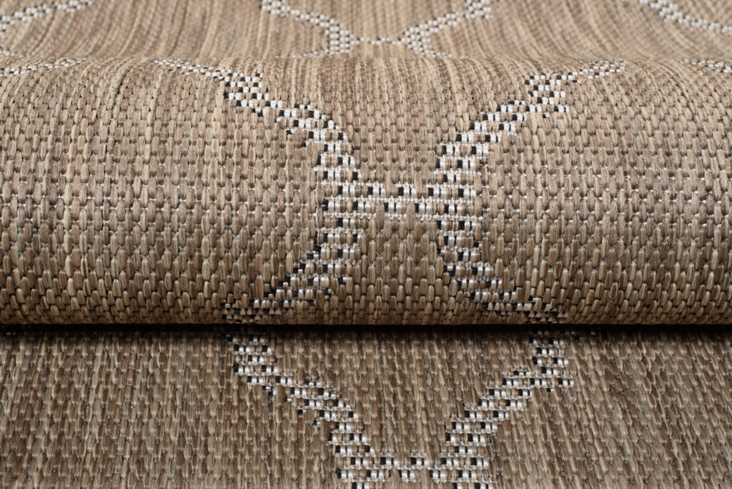 Vloerkleed Capri Bruin Sisal Marokkaanse Trellis Indoor Outdoor Modern