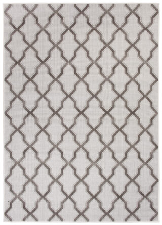 Vloerkleed Capri Grijs Sisal Marokkaanse Trellis Indoor Outdoor