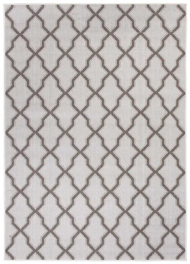 Vloerkleed Capri Grijs Sisal Marokkaanse Trellis Indoor Outdoor