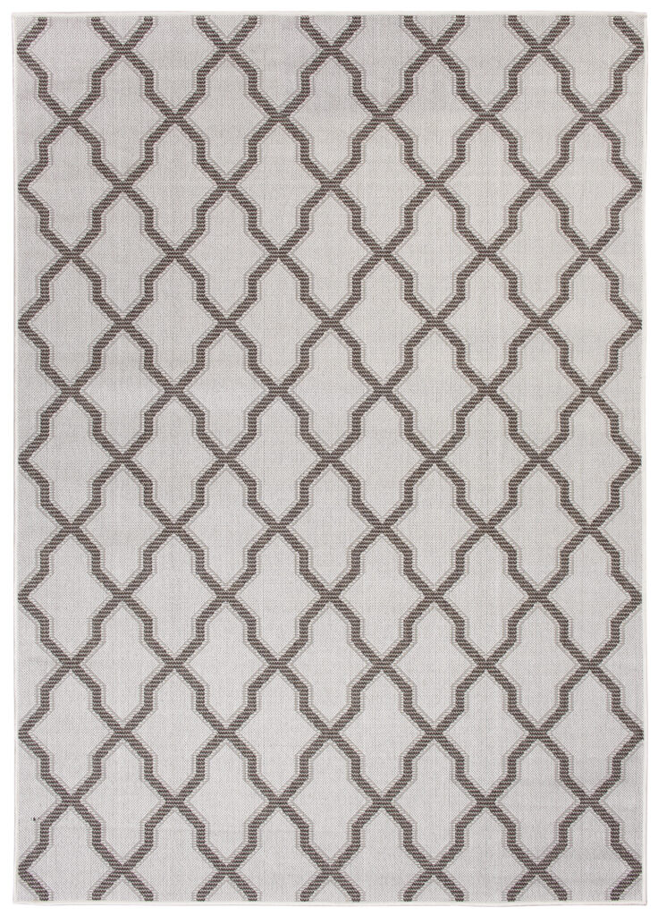 Vloerkleed Capri Grijs Sisal Marokkaanse Trellis Indoor Outdoor