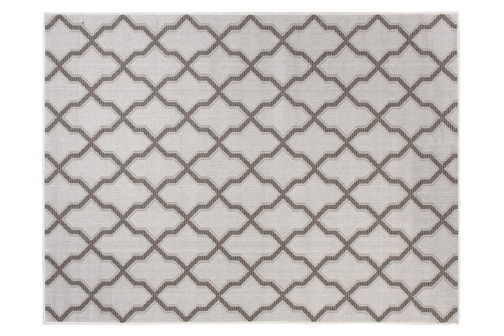 Vloerkleed Capri Grijs Sisal Marokkaanse Trellis Indoor Outdoor
