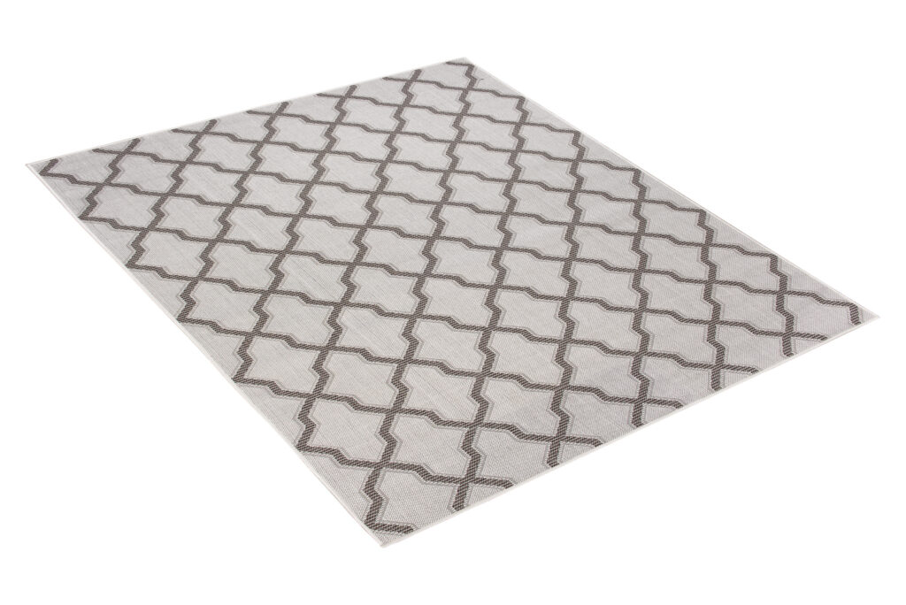 Vloerkleed Capri Grijs Sisal Marokkaanse Trellis Indoor Outdoor