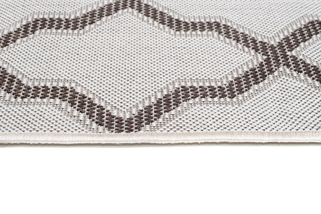 Vloerkleed Capri Grijs Sisal Marokkaanse Trellis Indoor Outdoor
