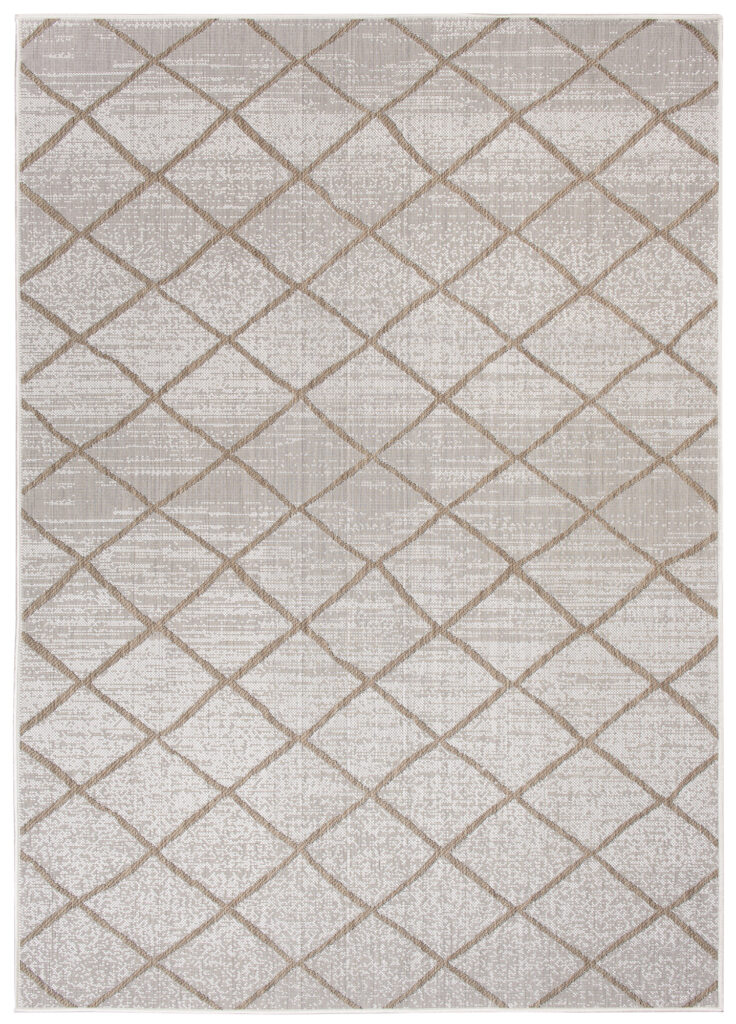 Vloerkleed Capri Creme Sisal Gestreept Indoor Outdoor Modern