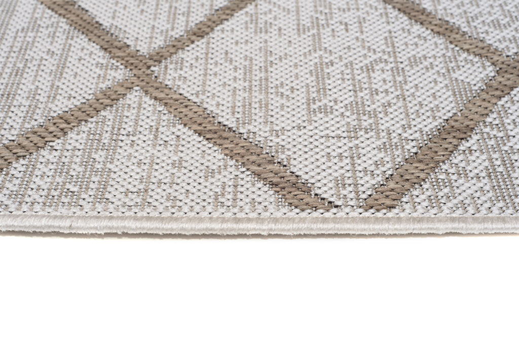 Vloerkleed Capri Creme Sisal Gestreept Indoor Outdoor Modern