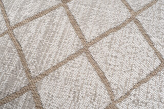Vloerkleed Capri Creme Sisal Gestreept Indoor Outdoor Modern