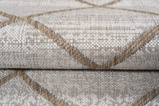 Vloerkleed Capri Creme Sisal Gestreept Indoor Outdoor Modern