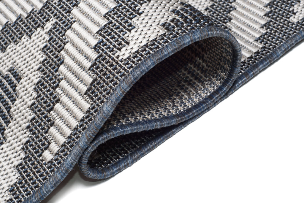 Vloerkleed Capri Grijs Creme Sisal Zigzag Indoor Outdoor Design
