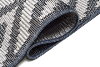 Vloerkleed Capri Grijs Creme Sisal Zigzag Indoor Outdoor Design