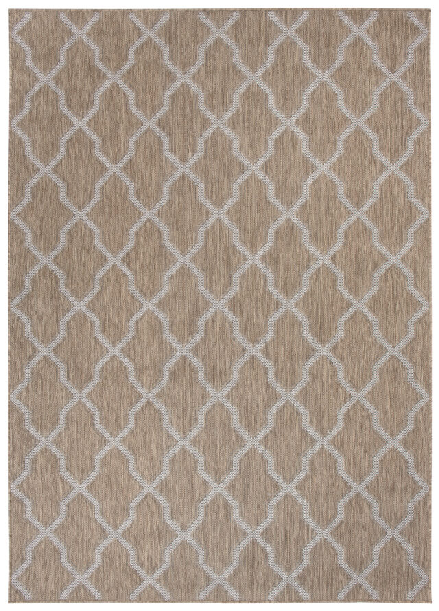Vloerkleed Capri Lichtbruin Sisal Marokkaanse Trellis Indoor Outdoor