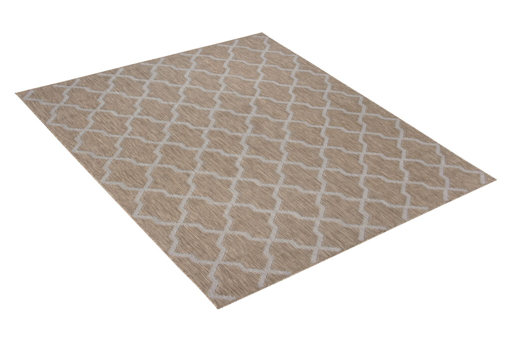 Vloerkleed Capri Lichtbruin Sisal Marokkaanse Trellis Indoor Outdoor