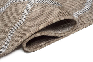 Vloerkleed Capri Lichtbruin Sisal Marokkaanse Trellis Indoor Outdoor
