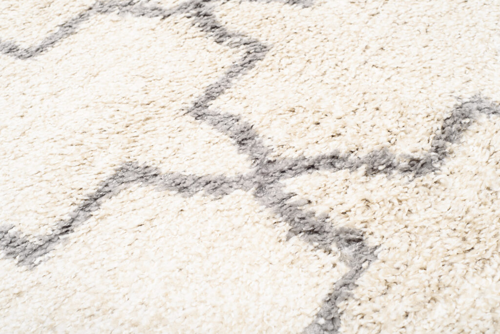 Vloerkleed Boho Rond Creme Marokkaanse Klaver