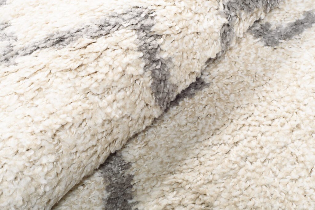 Vloerkleed Boho Rond Creme Marokkaanse Klaver