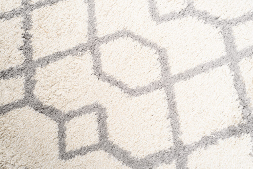 Vloerkleed Boho Rond Creme Geometrisch Hoogpolig