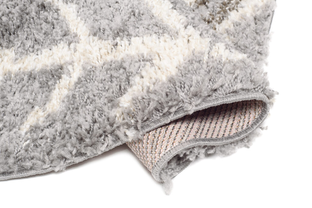 Vloerkleed Boho Rond Grijs Ethno Hoogpolig