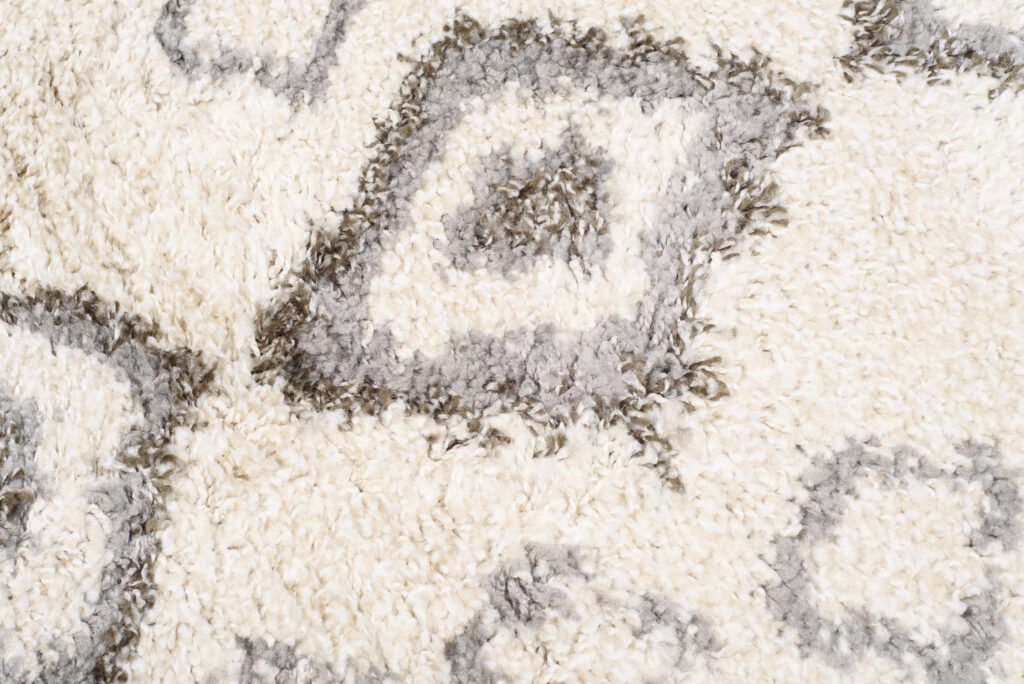 Vloerkleed Boho Rond Creme Ethno Hoogpolig