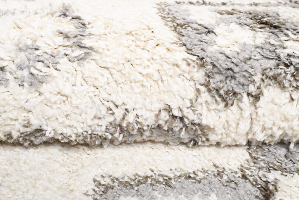 Vloerkleed Boho Rond Creme Ethno Hoogpolig