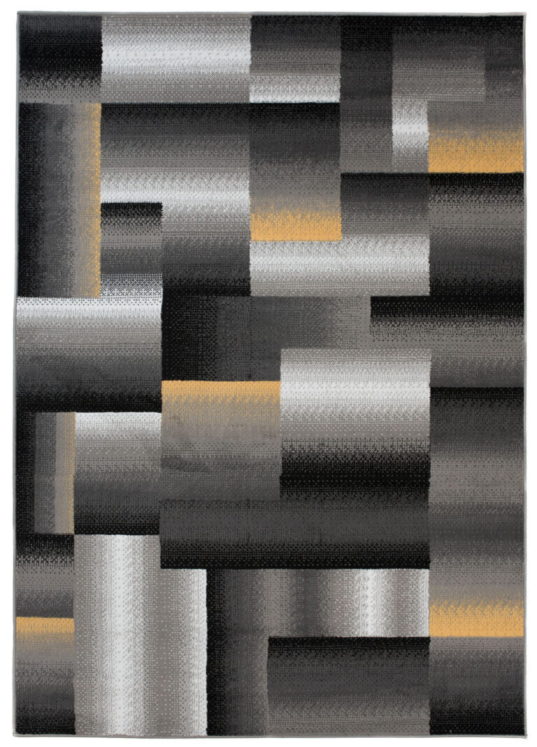 Vloerkleed Maya Grijs Geel Rechthoek