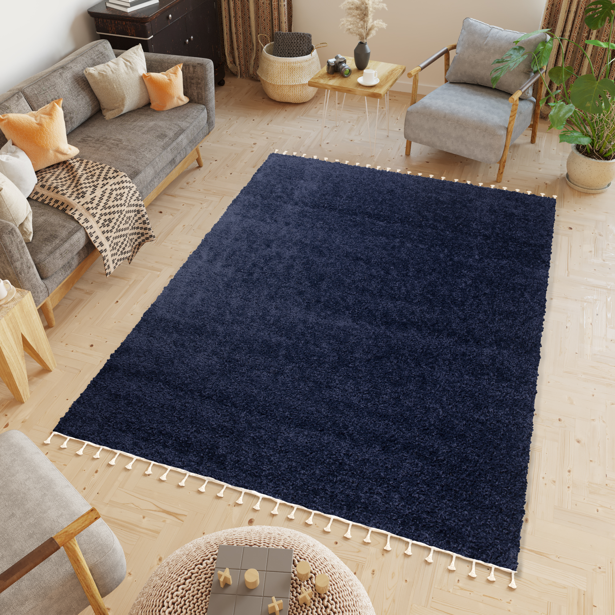 Dark 2024 blue rug