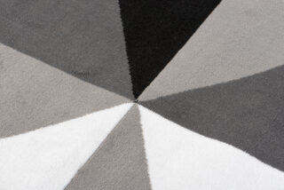 Vloerkleed Maya Grijs Wit Trapeze Vierkant