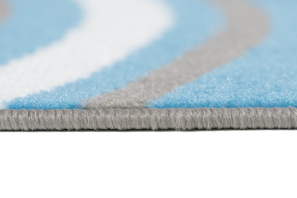 Vloerkleed Maya Grijs Blauw Geometrisch Cirkels
