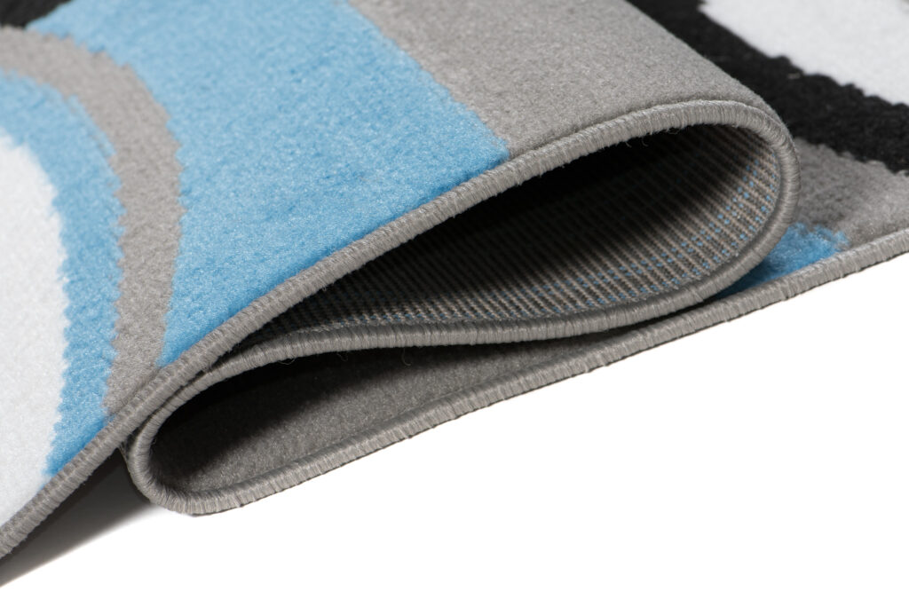 Vloerkleed Maya Grijs Blauw Geometrisch Cirkels