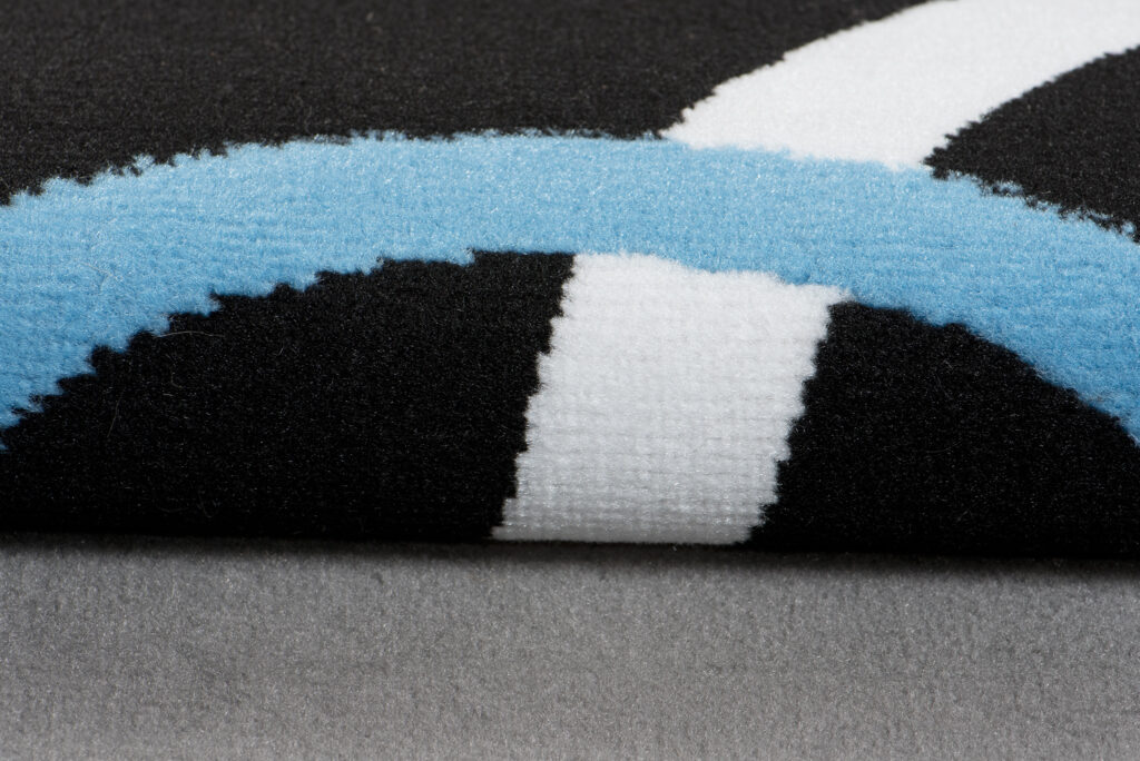 Vloerkleed Maya Grijs Blauw Geometrisch Cirkels