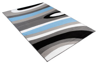 Vloerkleed Maya Grijs Blauw Abstract Golven